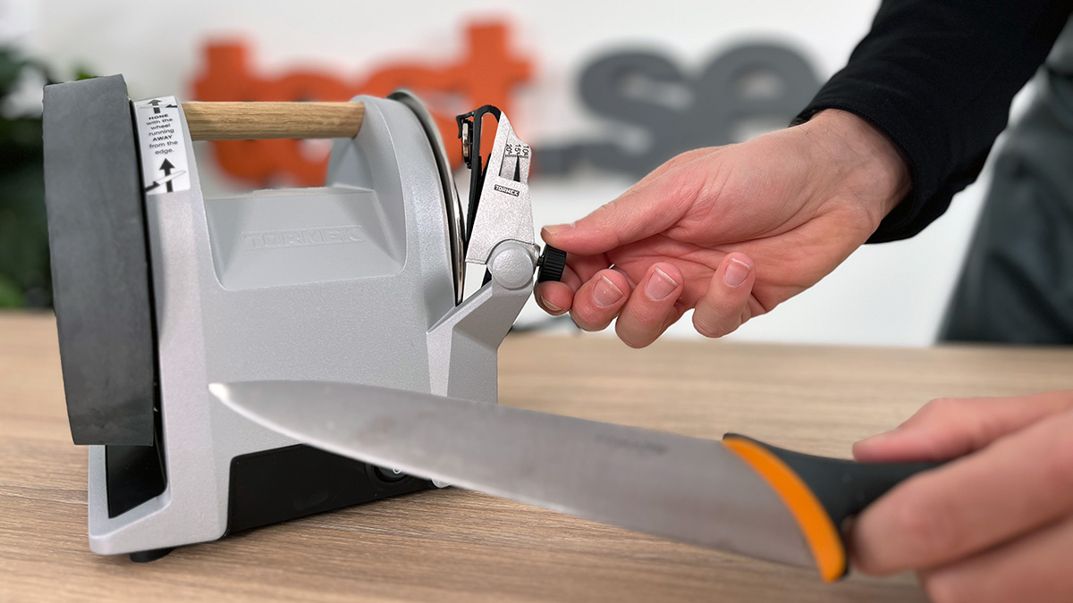 Tormek T-1 Kitchen Knife Sharpener, test av knivslip.