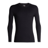 Bästa herr, Icebreaker 200 Oasis LS Crew Top Men Black